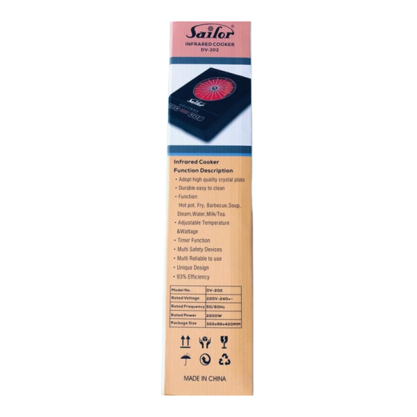 Infrared Cooker DV-202 - Image 3